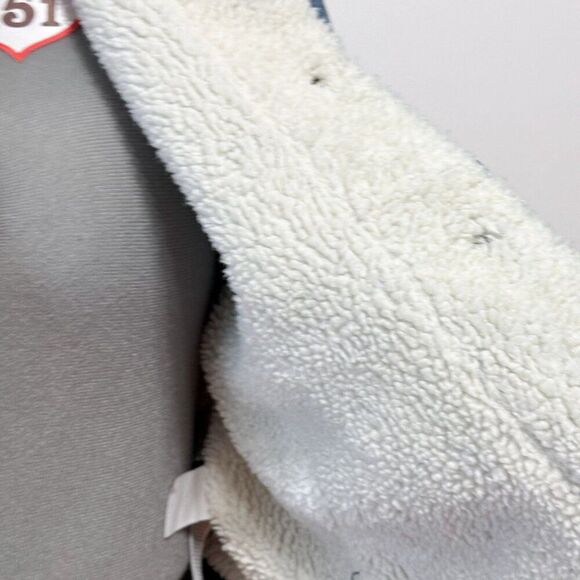 Levi's NWT Sz XL Slim Fit Divided Blue Original Sherpa Trucker Jean Jacket - Picture 9 of 13